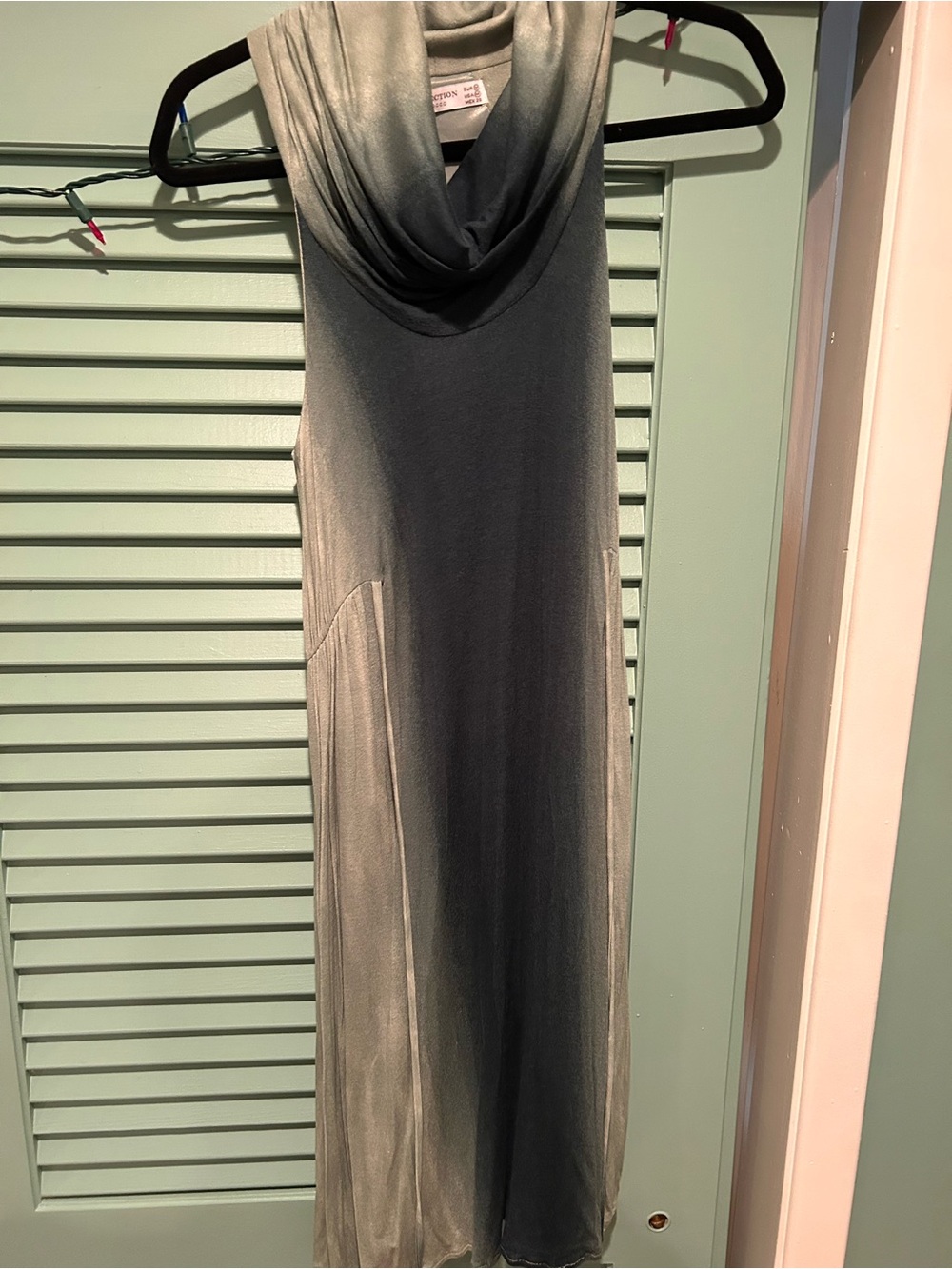 Zara Sleeveless Ombre Maxi Dress in Gray and Silver